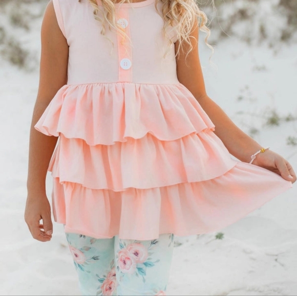 Floral Tiered Ruffle Set - Picture 2 of 2